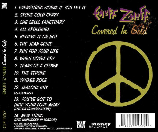 ENUFF Z'NUFF - Covered In Gold - back