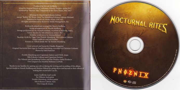 NOCTURNAL RITES - Phoenix [Japan Edition] (2017) disc