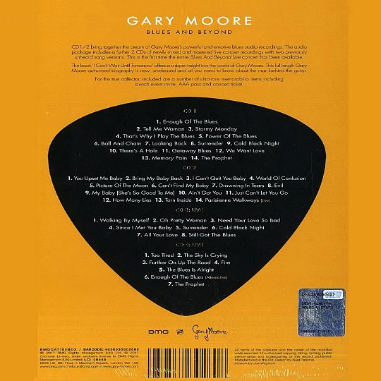 GARY MOORE - Blues And Beyond [Ltd. Box Set Discs 3 & 4] (2017) back