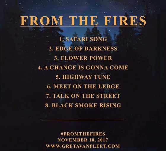 GRETA VAN FLEET - From The Fires (2017) back