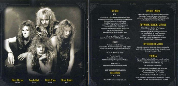 VAMP - The Rich Don't Rock [2CD remastered Deluxe Edition] booklet