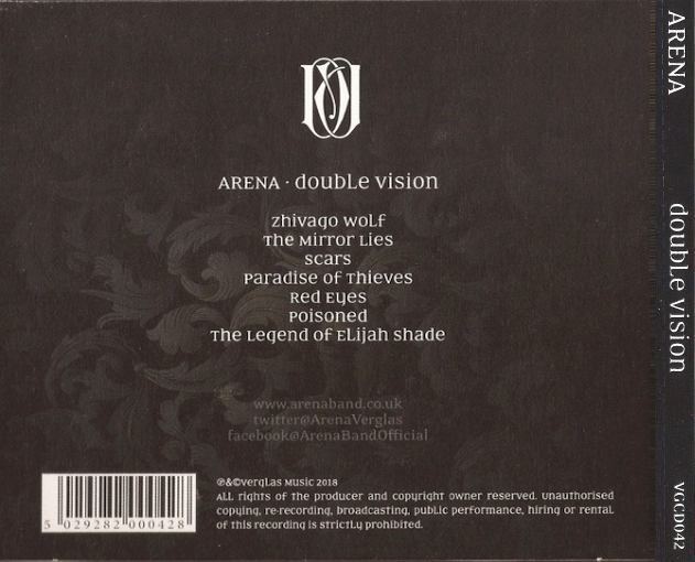 ARENA - Double Vision (2018) back