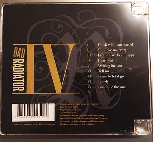 BAD RADIATOR - IV (2017) back