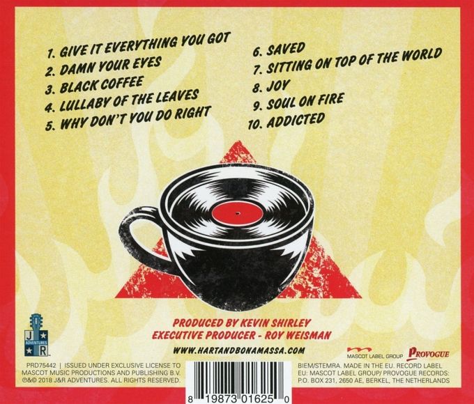 BETH HART & JOE BONAMASSA - Black Coffee (2018) back