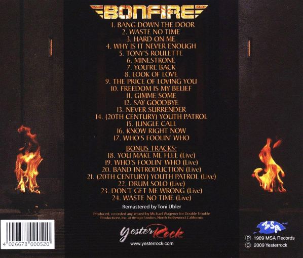 BONFIRE - Point Blank [YesterRock remaster +7] back