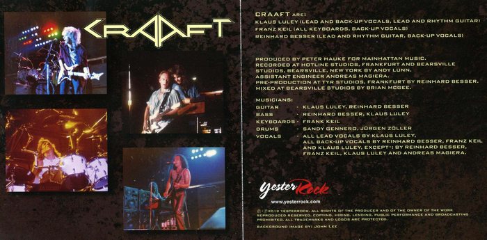 CRAAFT - Craaft [YesterRock remastered +8] booklet