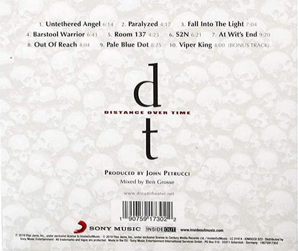 DREAM THEATER - Distance Over Time [Ltd. Digipack +1] (2019) back