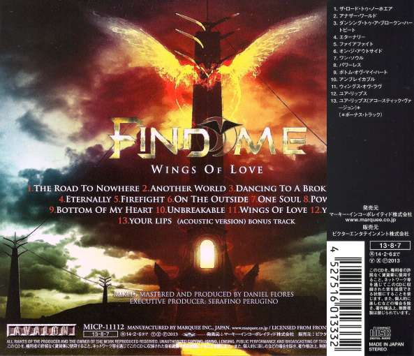 FIND ME - Wings Of Love [Japan Edition +1]  back