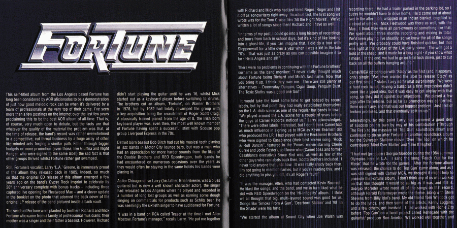 FORTUNE - ST Remastered [AOR Heaven Classix remaster] booklet