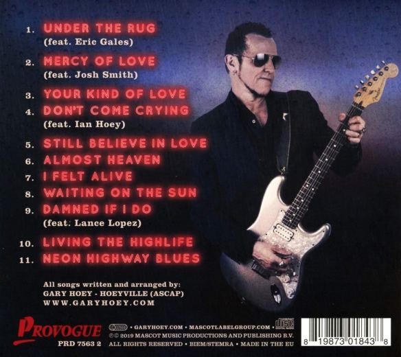 GARY HOEY - Neon Highway Blues (2019) back