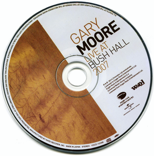 GARY MOORE - Live At Bush Hall [Japanese Edition +1] cd photo