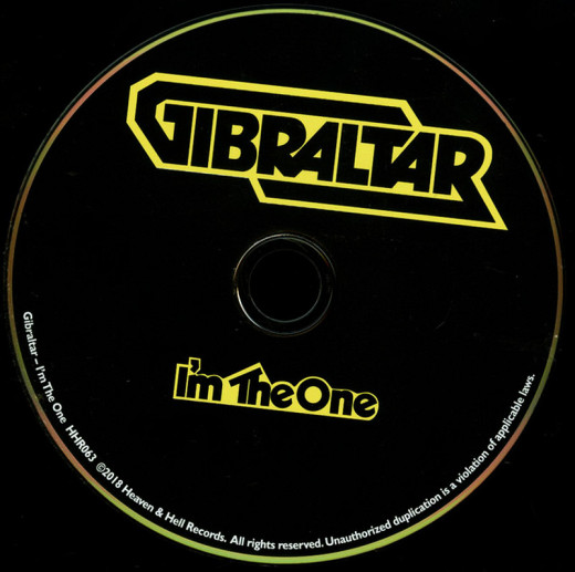 GIBRALTAR - I'm The One [remastered reissue] (2018) disc