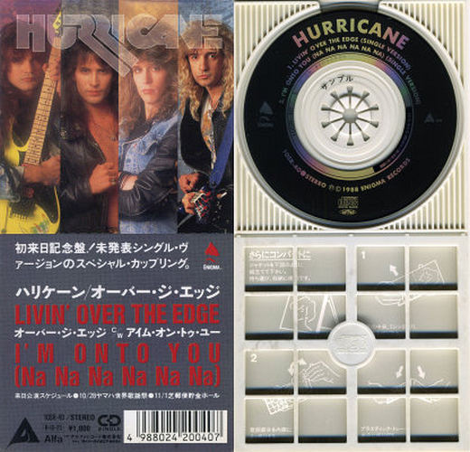 HURRICANE - Livin' Over The Edge [Japanese CDsingle] disc