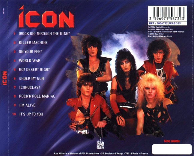 ICON - Icon [Axe Killer / Bad Reputation digitally remastered] back