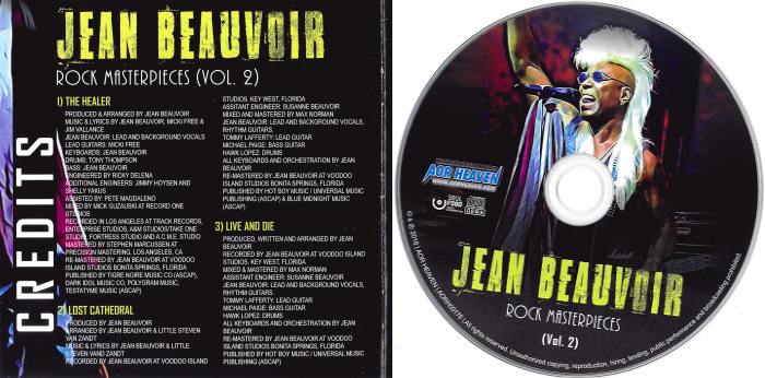 JEAN BEAUVOIR - Rock Masterpieces Vol.2 [Remixed & Remastered] (2018) disc