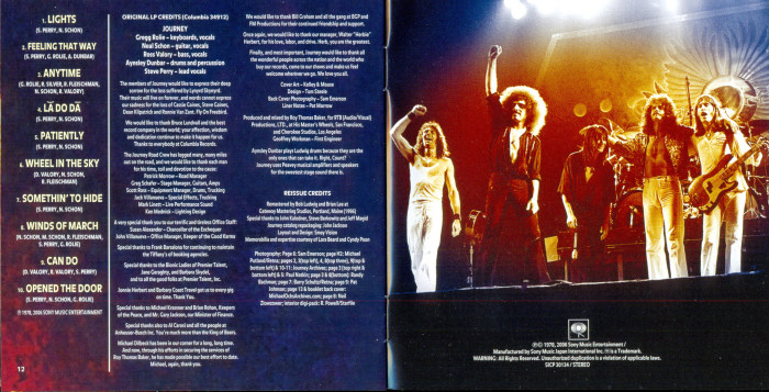 JOURNEY - Infinity [Blu-Spec CD2] [DSD remastering Limited Pressing] booklet