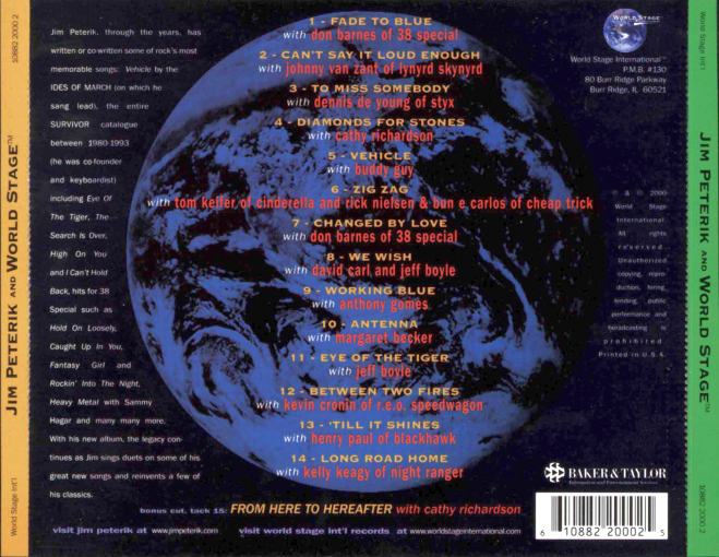 JIM PETERIK AND WORLD STAGE - ST [retail CD] - back