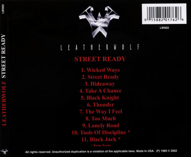 LEATHERWOLF - Street Ready [Remastered +2] back