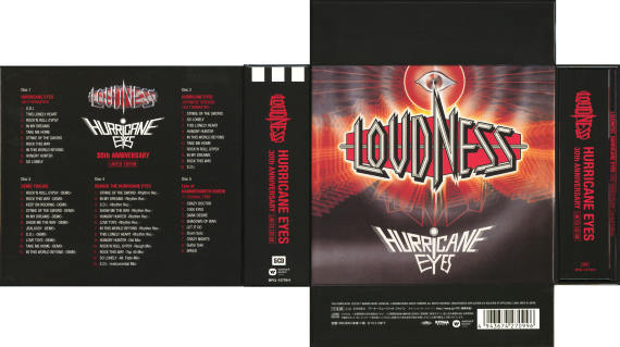 LOUDNESS - Hurricane Eyes [30th Anniversary Ltd Edition Box 5-CD remastered] (2017) box open