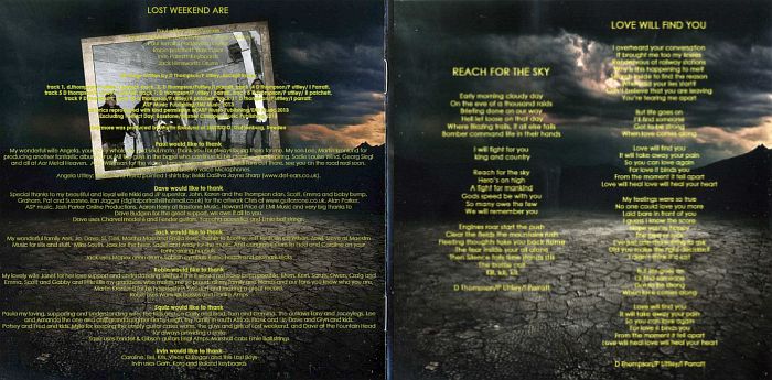 LOST WEEKEND - Evermore (retail CD) booklet