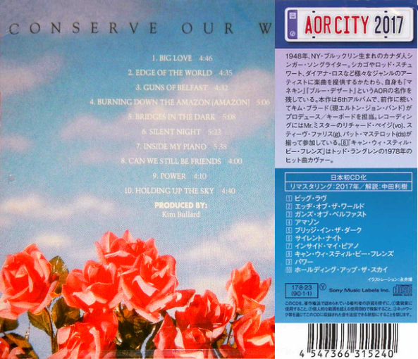 MARC JORDAN - C.O.W. Conserve Our World [AOR CITY Series - remastered] (2017) - back