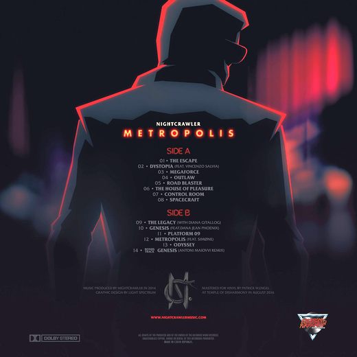 NIGHTCRAWLER - Metropolis [vinyl LP edition] (2017) lp back