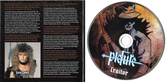 PICTURE - Traitor [Deluxe Edition digitally remastered +3] disc