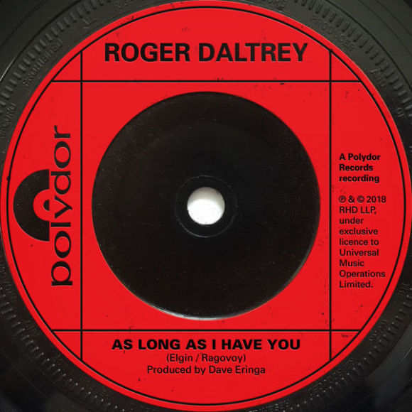 ROGER DALTREY (The Who) - As Long As I Have You (2018) disc