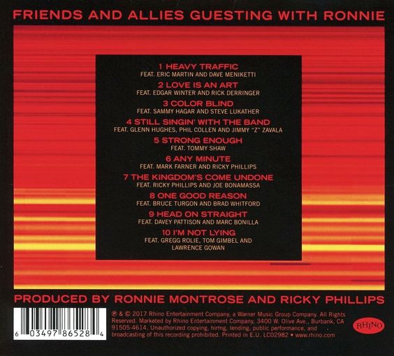 RONNIE MONTROSE feat. Ricky Phillips & Eric Singer - 10x10 (2017) back