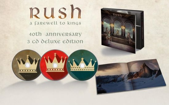 RUSH - A Farewell To Kings [40th Anniversary Deluxe Edition 3CD] (2017) discs