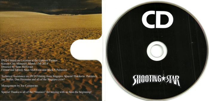 SHOOTING STAR - Into The Night [Digipak physical CD edition] Out Of Print - disc