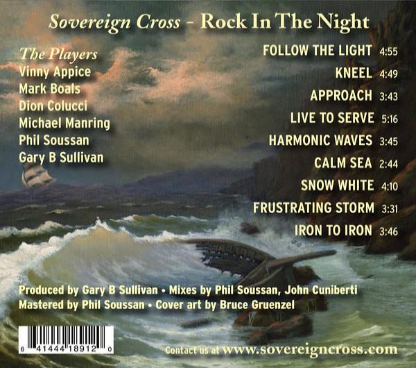 SOVEREIGN CROSS - Rock In The Night (2017) back