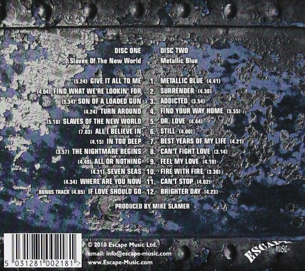 STEELHOUSE LANE - Slaves Of The New World + Metallic Blue [2-CD Remastered] back
