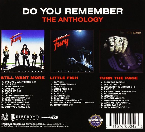 SARGANT FURY - Do You Remember: The Anthology [3-CD Set Remastered] box back