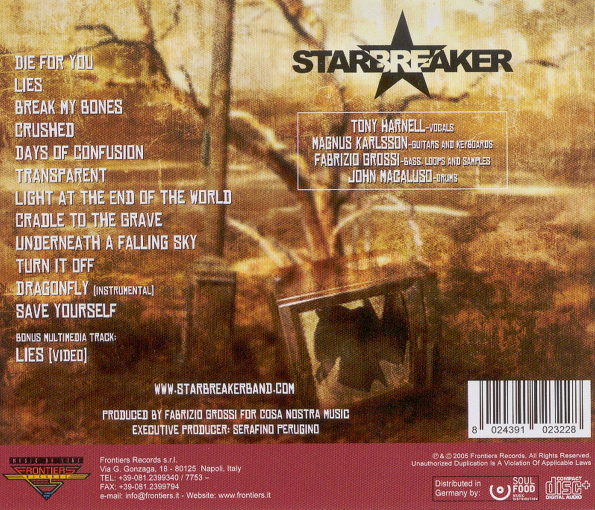 STARBREAKER - Starbreaker [Slipcase version +1]  back