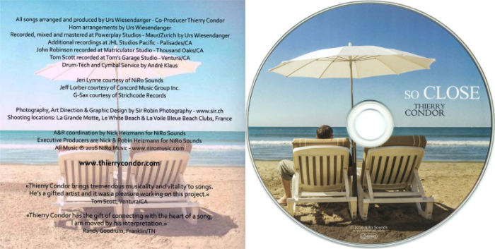 THIERRY CONDOR - So Close (CD version) - disc