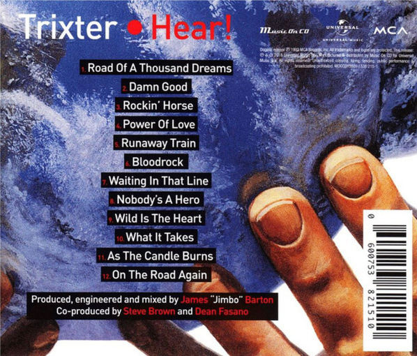 TRIXTER - Hear! [2018 reissue / Music On CD] back