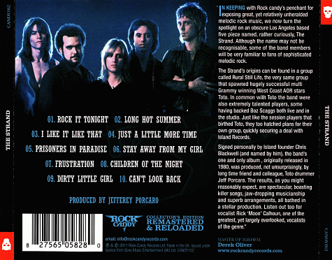 THE STRAND - ST [Rock Candy reissue] back cover