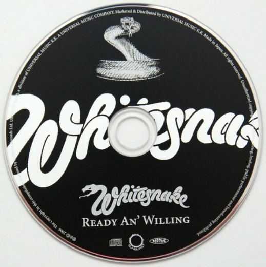 WHITESNAKE - Ready An' Willing [Japan SHM-CD remastered MiniLP +5] disc