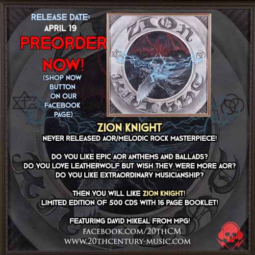 ZION KNIGHT - Zion Knight [Previously Unreleased / Remastered] (2019) banner