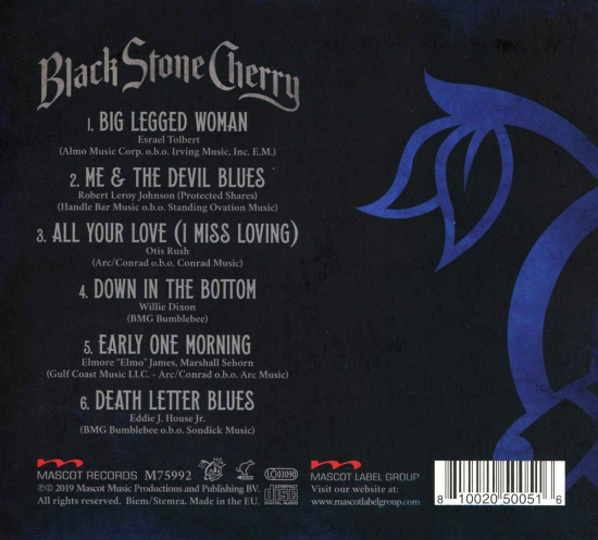 BLACK STONE CHERRY - Black To Blues, Vol. 2 + Extras (2019) back