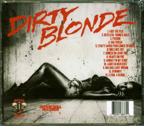 DIRTY BLONDE - Passion [Remastered reissue] (2019) back