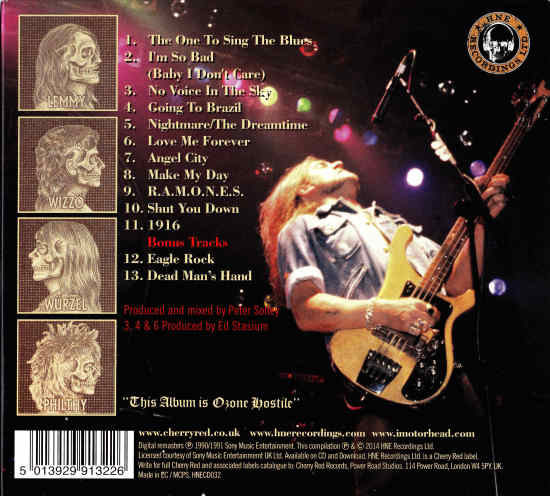 MOTORHEAD - 1916 [HNE Remastered Expanded Edition +2] back