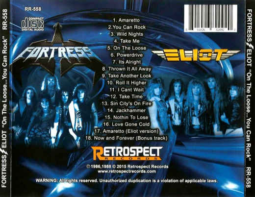 FORTRESS / ELIOT - On Loose... You Can Rock '86-88 [Retrospect Records remaster] back