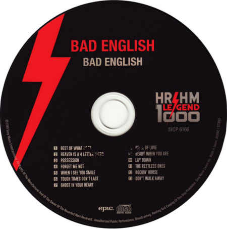 BAD ENGLISH - Bad English [Japan HR-HM LEGEND 1000 series / Remastered] disc