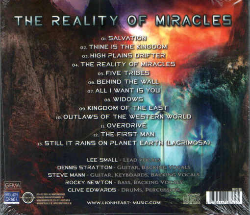 LIONHEART - The Reality Of Miracles [Digipak CD Version] (2020) back