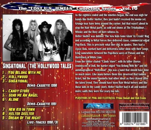 The ''Lost US Jewels'' Vol.10 HELTER SKELTER - SinSational [The Hollywood Stories] (2021) back