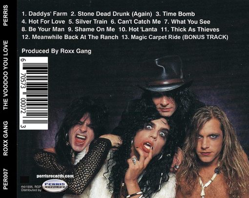 ROXX GANG - The Voodoo You Love [Perris Records reissue +1] (2023) back cover