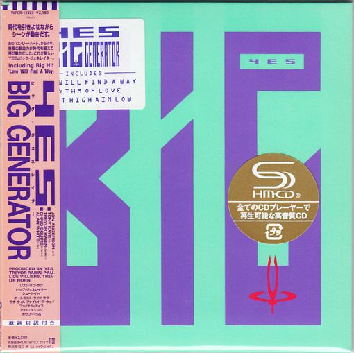 YES - Big Generator [Japan SHM-CD remastered +5] *HQ* - full