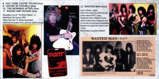RATT - From The Streets To The Strip / Rarities Collection Part 1 booklet